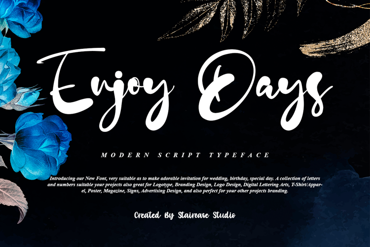 Enjoy Days Font website image