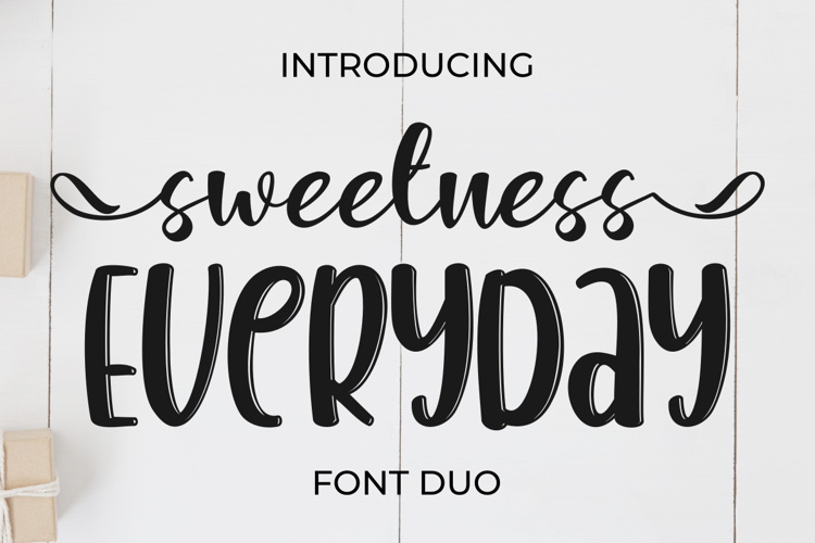 Sweetness Everyday Display Font website image
