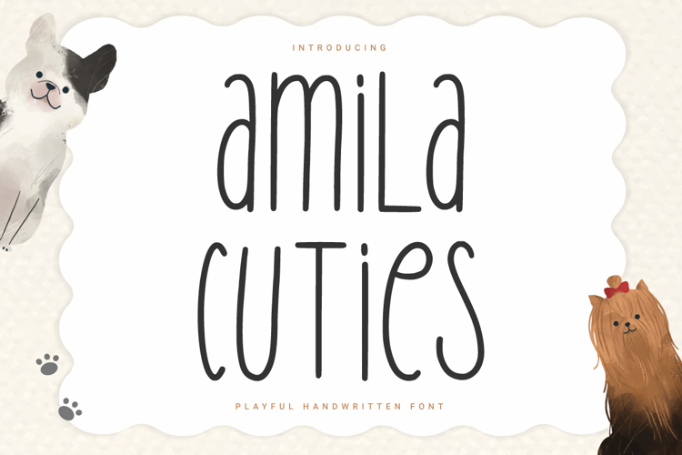 Amila Cuties Font website image