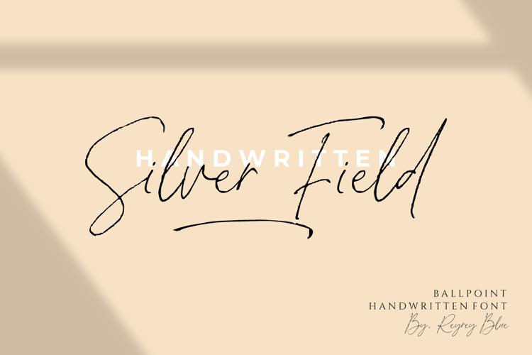 Silver Fields Font website image