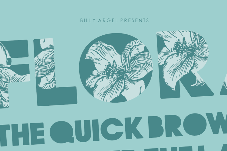 FLORAL Font website image