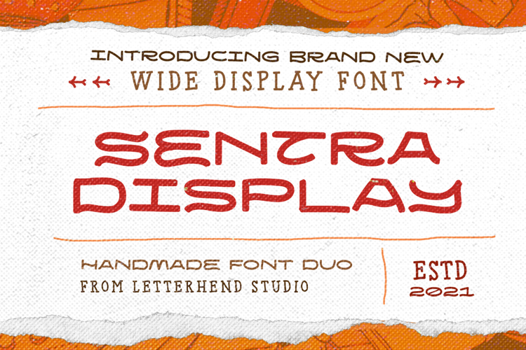 Sentra Font website image