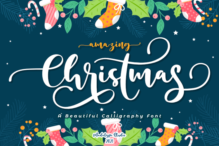 Amazing Christmas Font website image