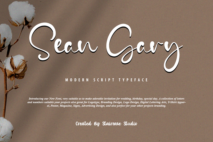 Sean Gary Font website image