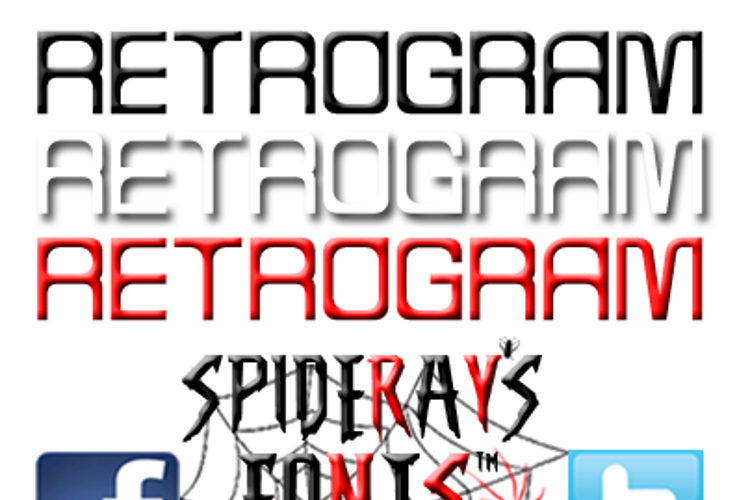 RETROGRAM Font website image