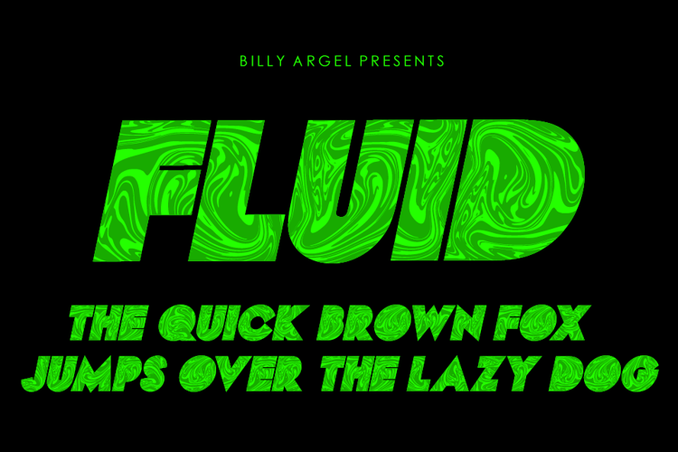 FLUID Font website image