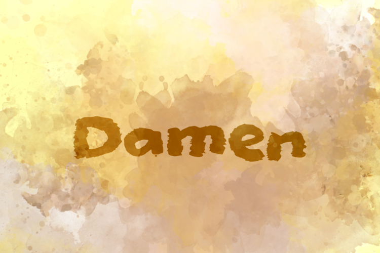 d Damen Font website image