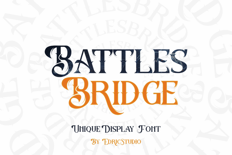 Battlesbridge Font website image