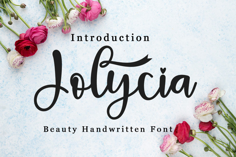 Jolycia Font website image