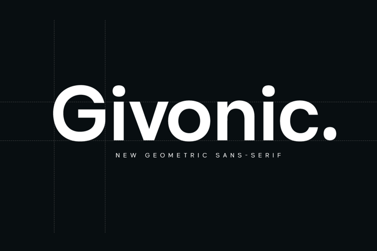 Givonic Font website image