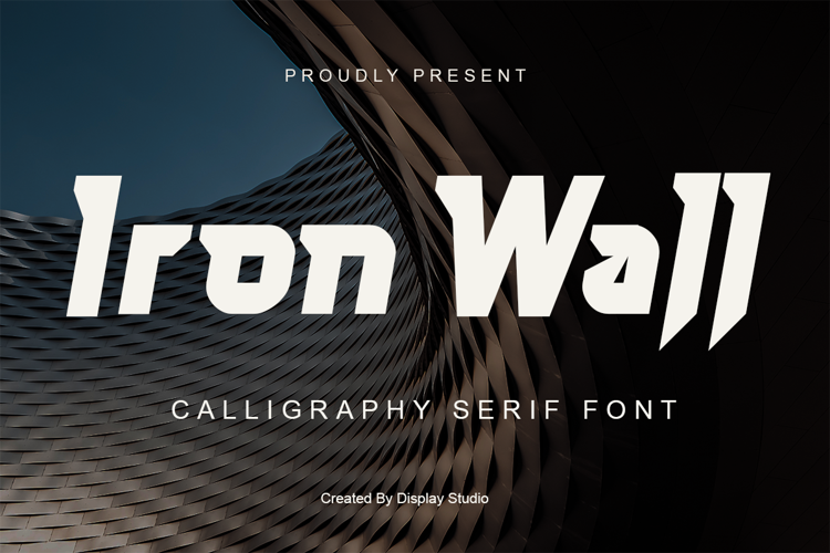 Iron Wall Font website image