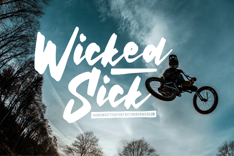 Wicked Sick Font website image