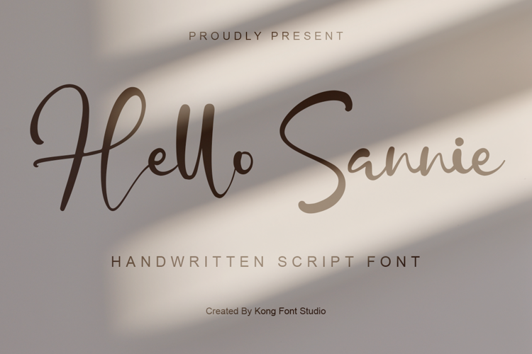 Hello Sannie Font website image