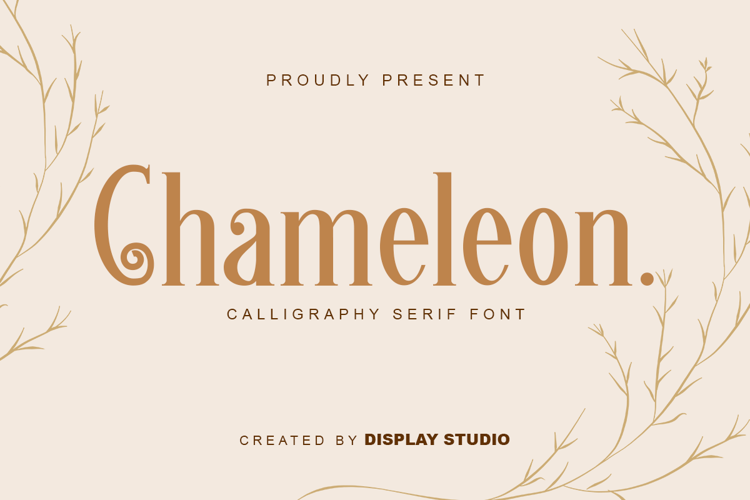 Chameleon Font website image