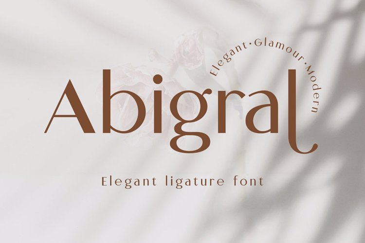 Abigral Font website image