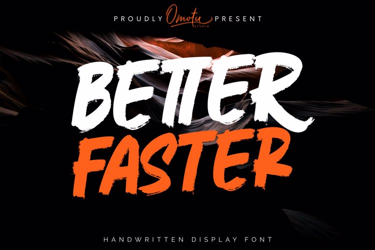 Better Faster Font website image