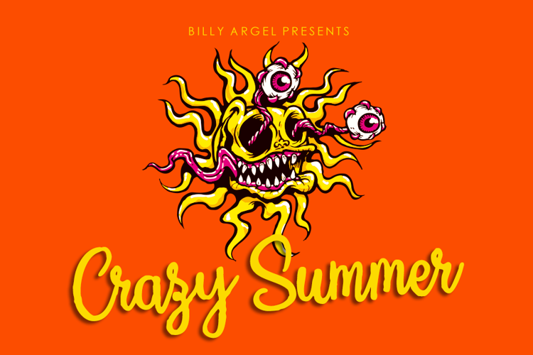 Crazy Summer Font website image