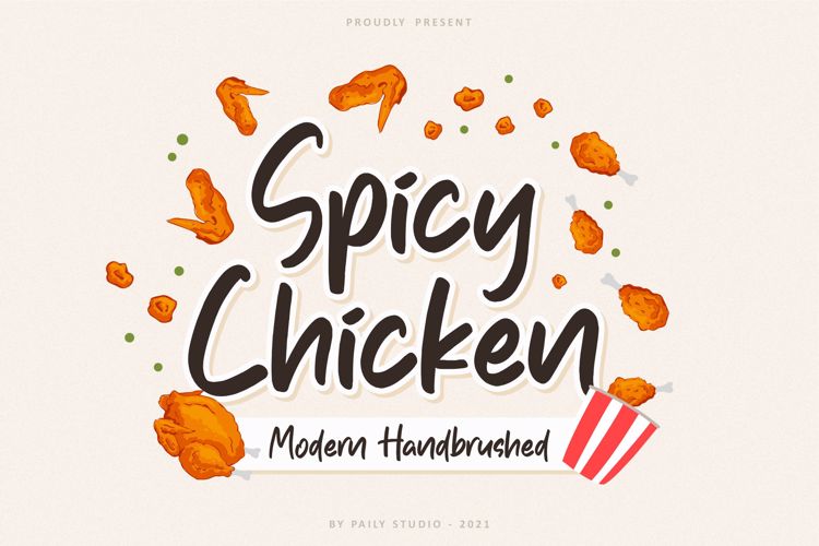 Spicy Chicken Font website image