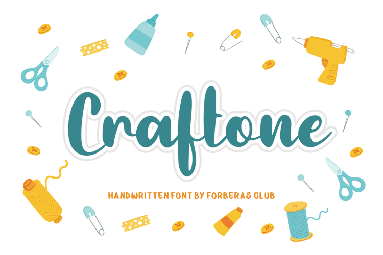 Craftone Font website image