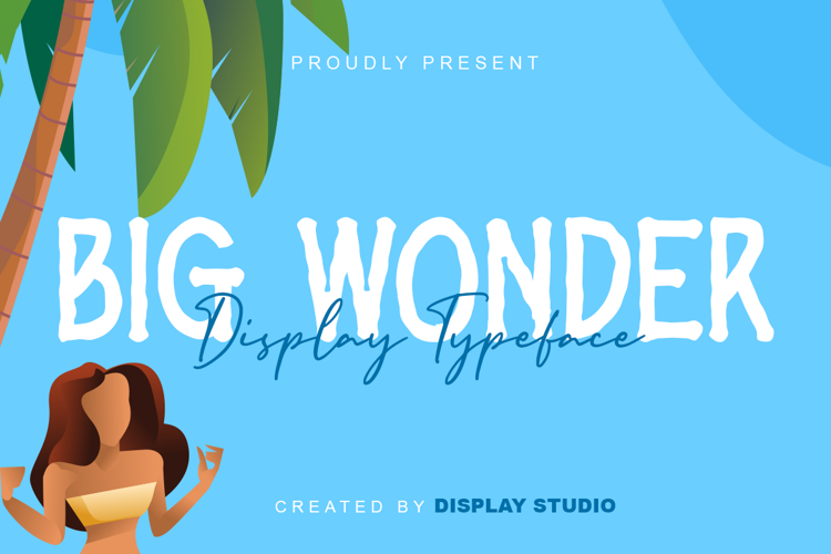 Big Wonder Font website image