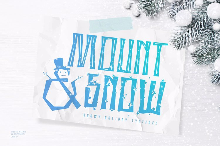 Mount & snow Font website image