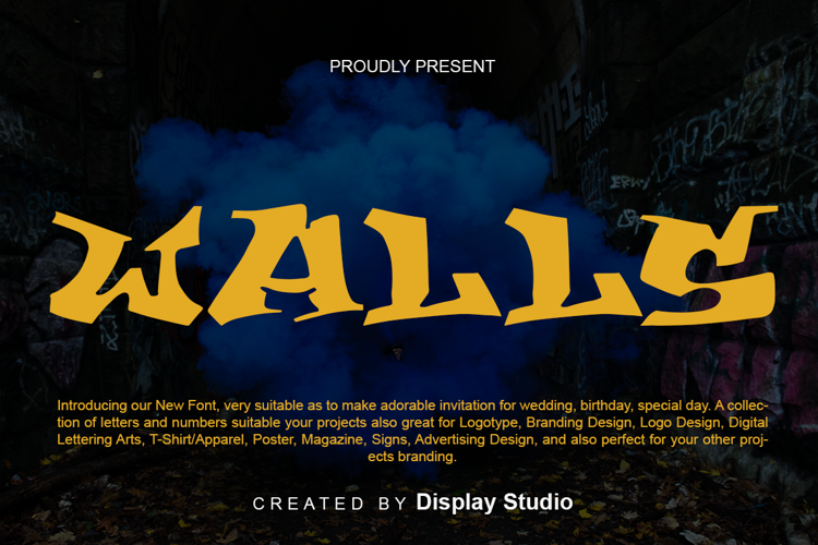 WALLS Font website image