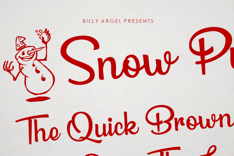 Snow Puppets Font website image