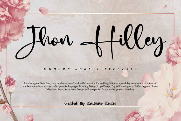 Jhon Hilley Font website image