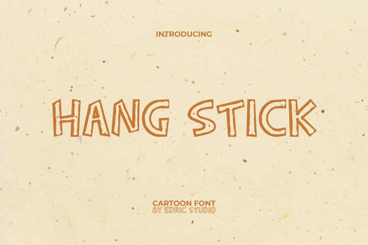 Hang Stick Font website image