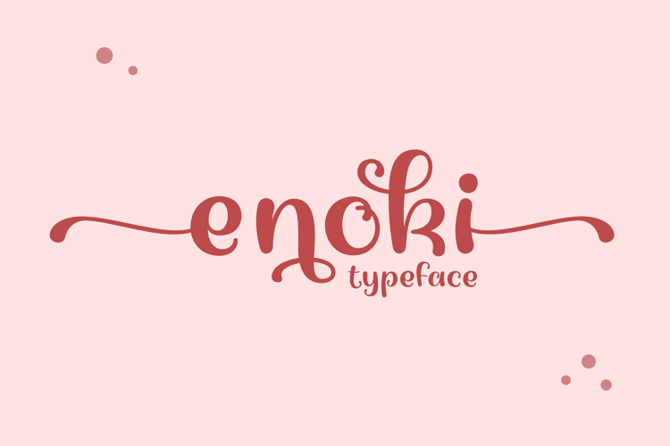 Enoki Font website image