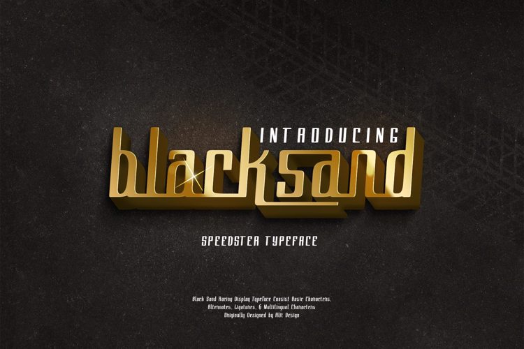blacksand Font website image