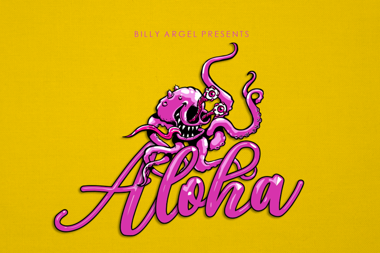 Aloha Octopus Font website image