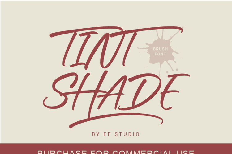 TINT SHADE Font website image