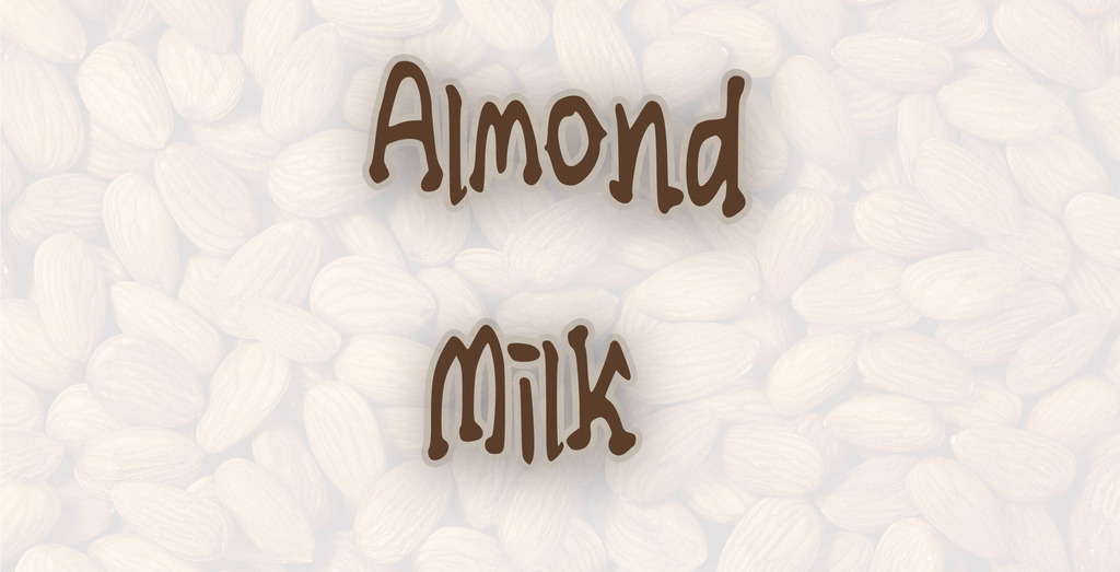 Almond Milk Font website image