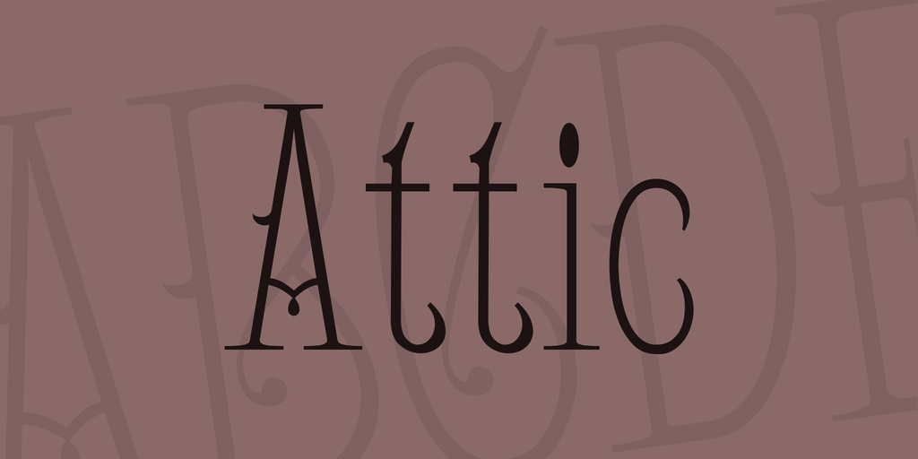 Attic Font website image