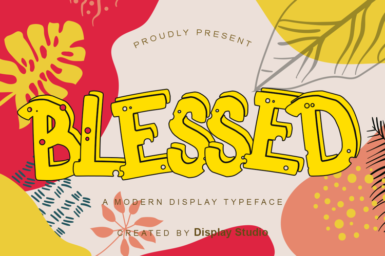 Blessed Font website image