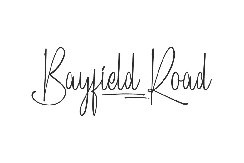 Bayfield Road Demo Font website image