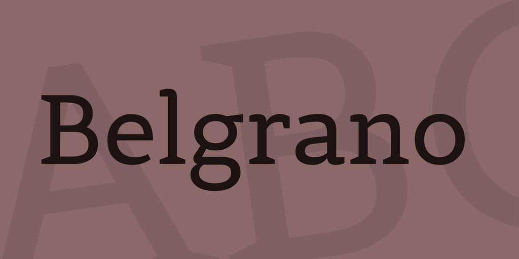 Belgrano Font website image