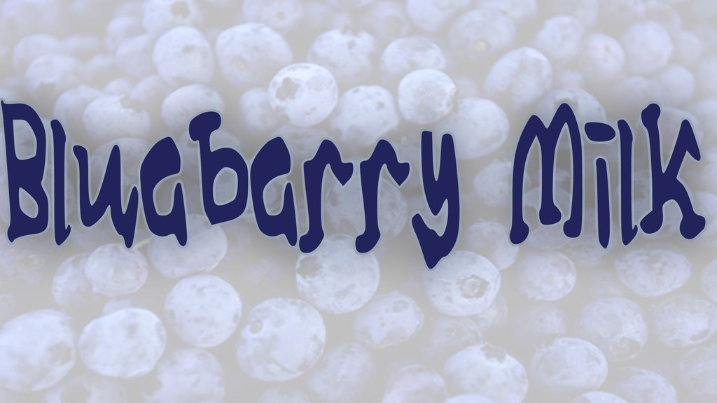 Blueberry Milk Font website image