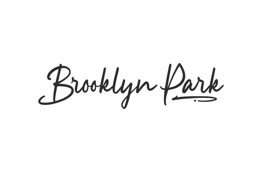 Brooklyn Park Demo Font website image