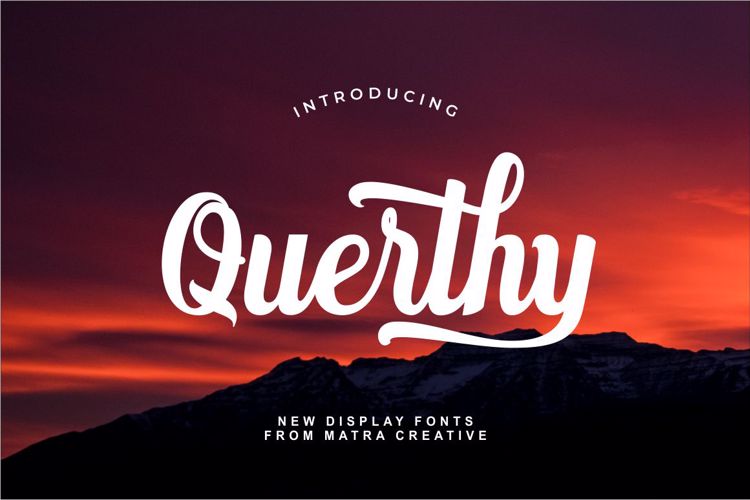 Querthy Script Font website image