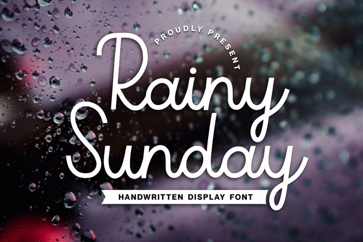 Rainy Sunday Font website image