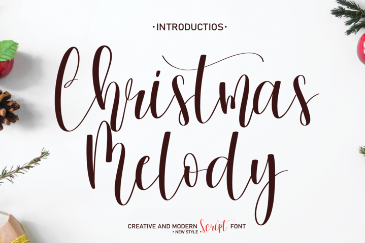 Christmas Melody Font website image