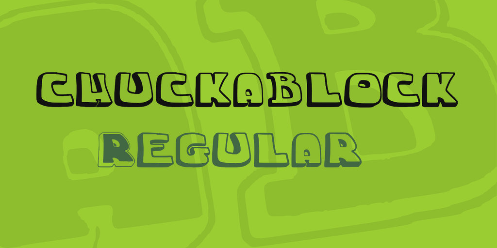 chuckablock Font website image