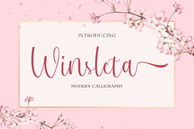 Winsleta Font website image