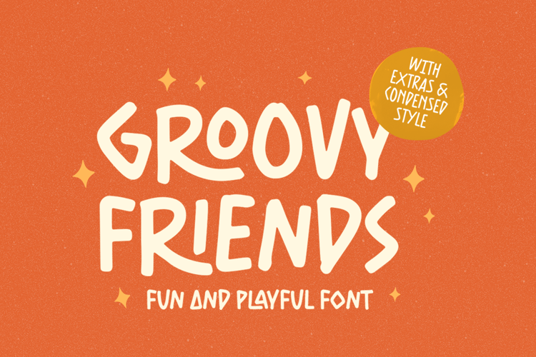 Groovy Friends Font website image