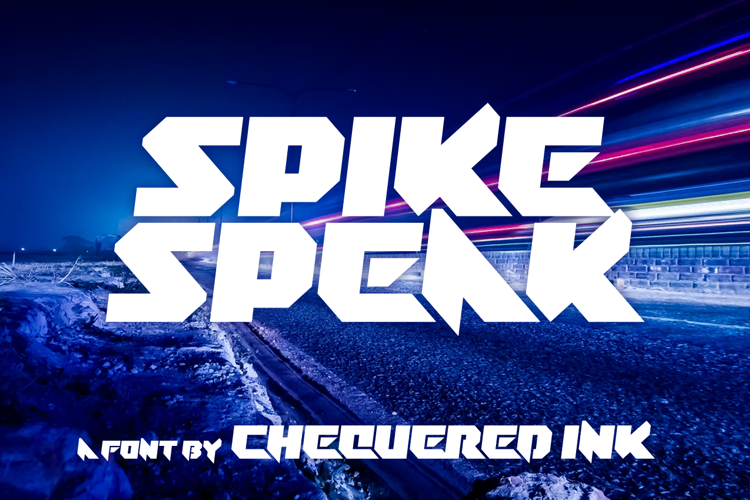 Spike Speak Font website image