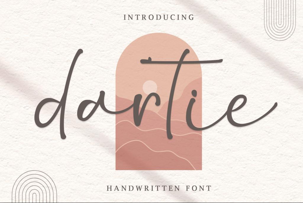 Dartie – Personal Use Font website image