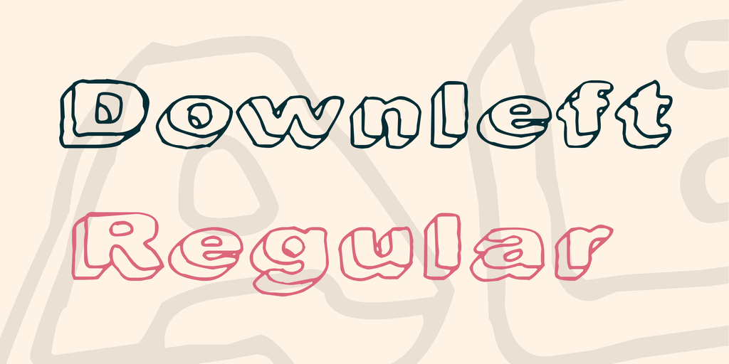 Downleft Font website image