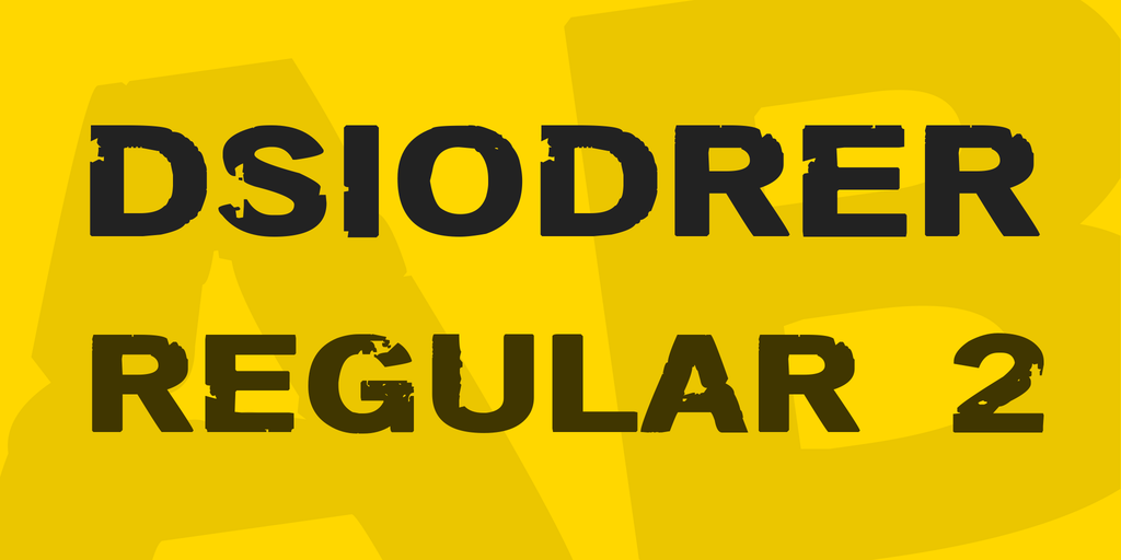 DSIODRER Font Family website image